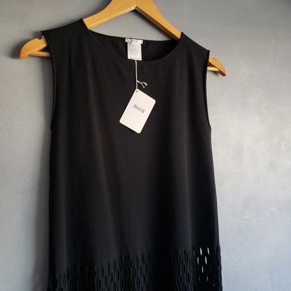 WOLFORD BLACK TANK DRESS LAZER-CUT SIZE XS, S - Picture 12 of 14